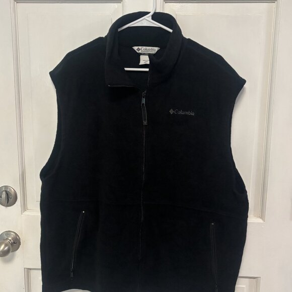 Men’s Columbia Midnight Black Fleece Vest.  Size XXL - Picture 5 of 5